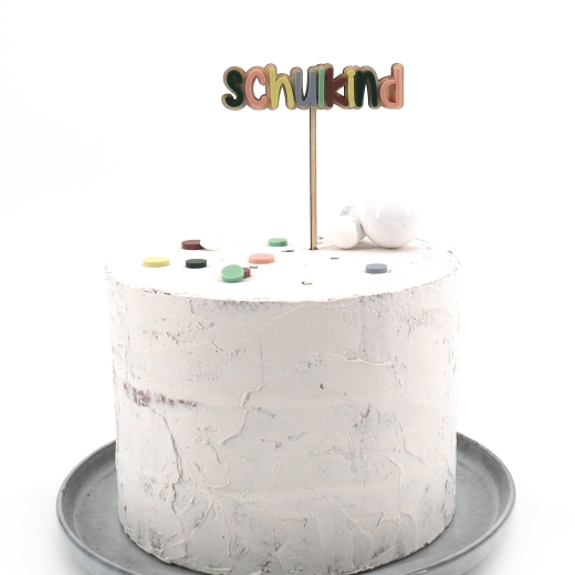 Caketopper - Schulkind bunt